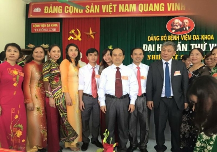 Đại hội đảng bộ bệnh viện đa khoa Hồng Lĩnh lần thức VI nhiệm kỳ 2015-2020